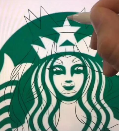 星巴克的图标,这个女生原本长什么样子?看到真实长相后,恋爱了